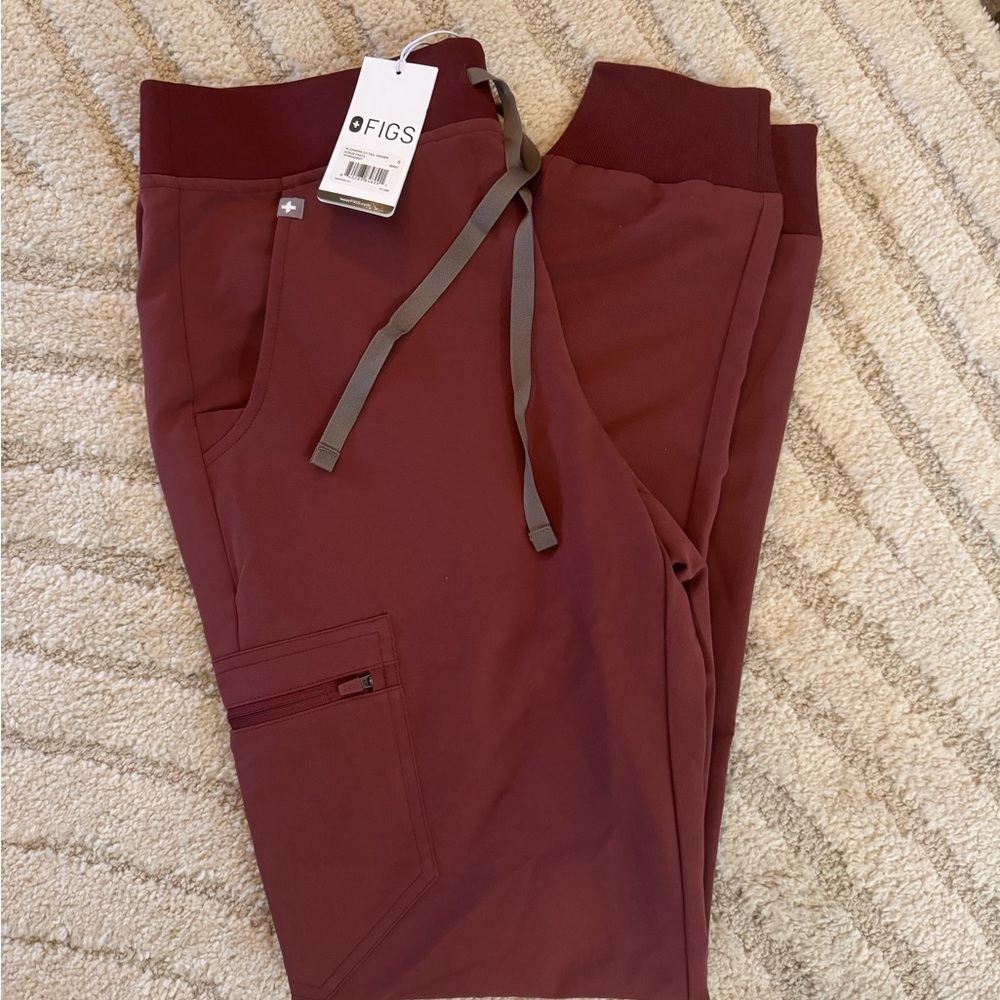 Figs Dark Cherry Zamora 2.0 Joggers